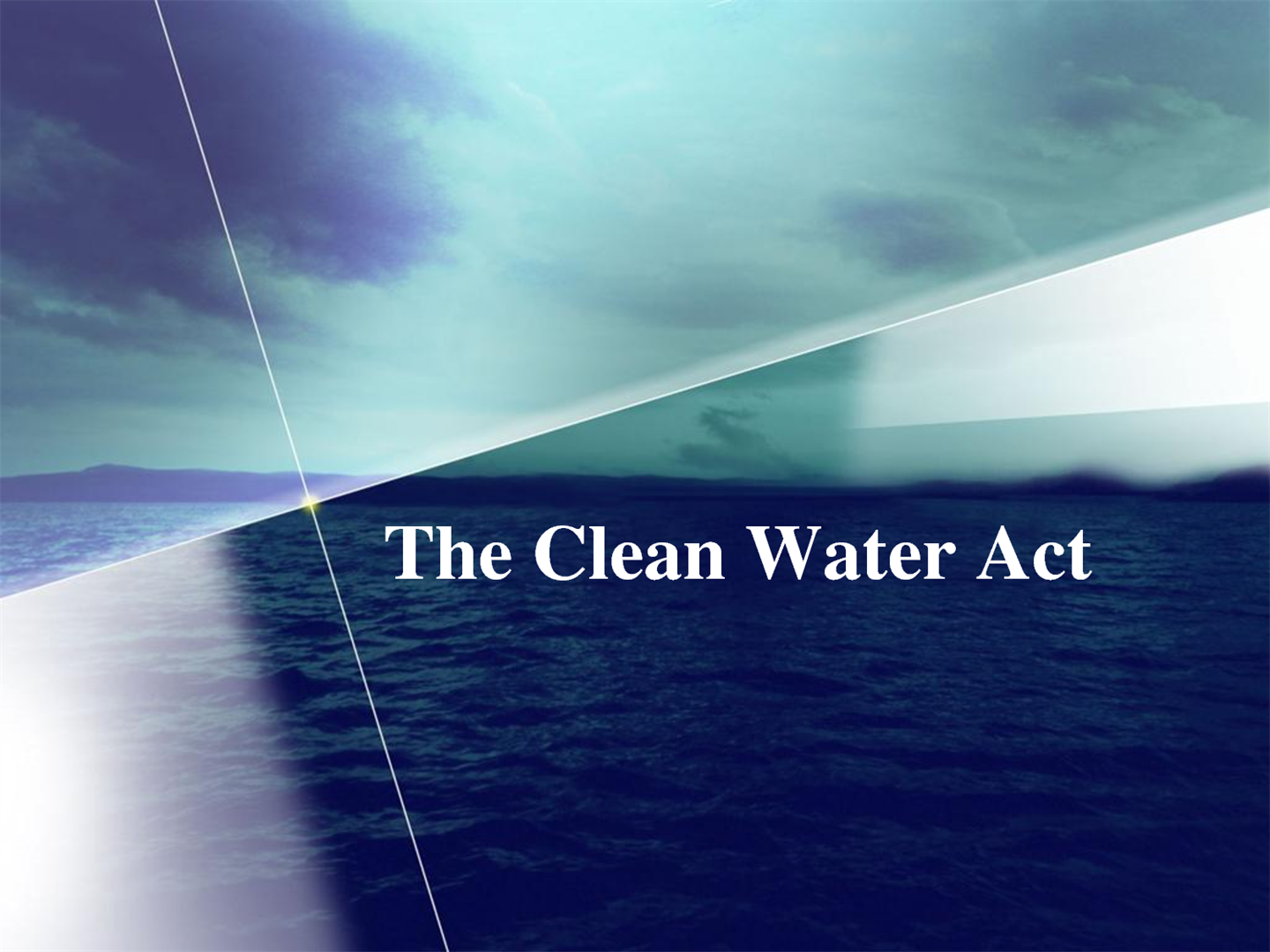 The Clean Water Act